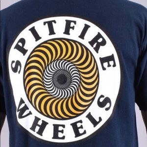 Long sleeve navy Spitfire wheels shirt. NWT. Still in original packaging.